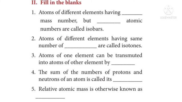 tenth std science chapter 7 atoms and molecules book back exercises/class ten science book back смотреть онлайн