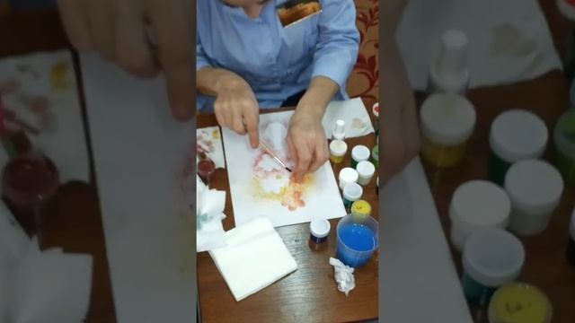 Детский сад №19 "Сказка" г. Грозный - Мастер класс по нетрадиционной технике рисования смотреть онлайн