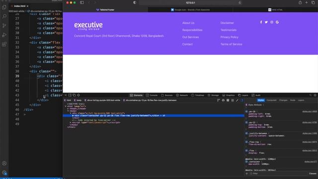 Tailwind CSS - Footer Component смотреть онлайн