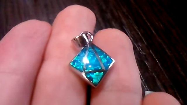 Серебряная подвеска с опалом смотреть онлайн