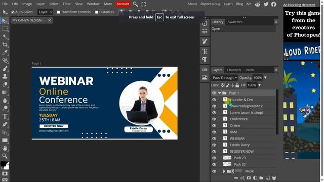 How to export/convert Canva to PSD Photoshop смотреть онлайн