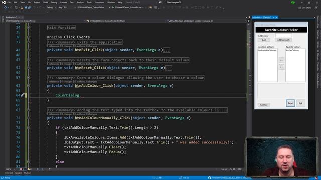 NETD2202 - Week 4 - Colour Picker Demo (.Net Programming) смотреть онлайн