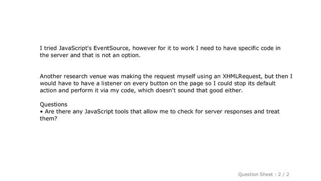 HTML : Listen to serve response JavaScript смотреть онлайн