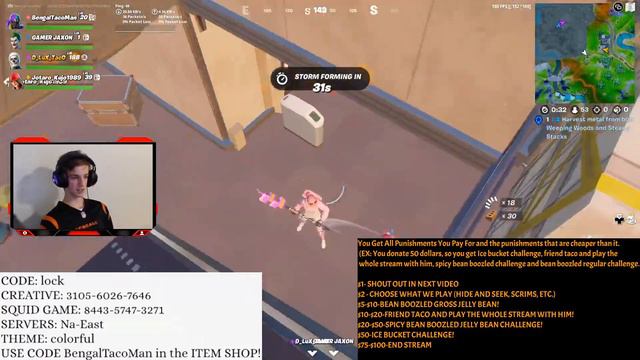 Fortnite Fashion Show Live! Fortnite Squid Game Live! CUSTOM Matchmaking! DONATE=FRIEND! смотреть онлайн