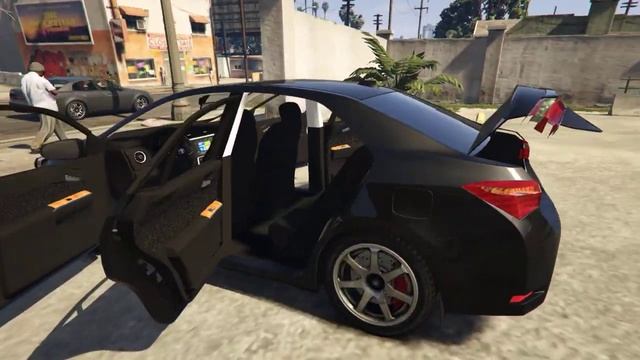 Franklin drives Toyota Corolla in GTA 5 | Corolla | GTA 5 Mods | GTA 5 Pakistan | Game Play | GTA V смотреть онлайн