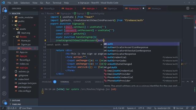 Firebase Auth with React | Protected Routes, Router v6, Context API смотреть онлайн