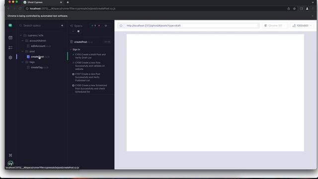 Pruebas Cypress Create tag, Create Post y Edit Account Admin Ghost смотреть онлайн