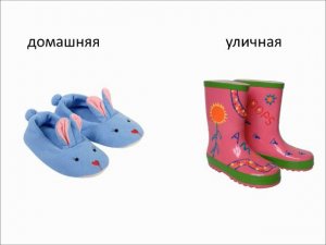 обувь   обобщающее понятие