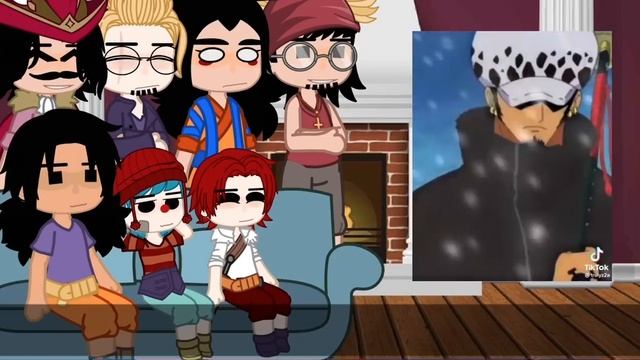 Roger Pirates React to One Piece Characters [Trafalgar D. Water Law] смотреть онлайн