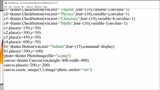 Project Work Part 4 | Class XII (CBSE) | Using Check buttons & image in Tkinter смотреть онлайн