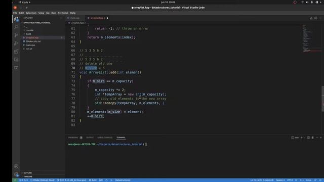 02. Datastructures in c++ ArrayList смотреть онлайн