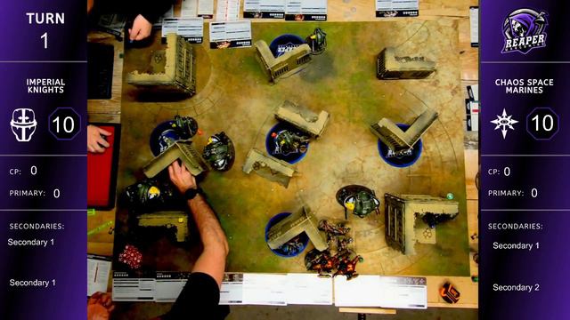 10th Edition Battle Report - Imperial Knights vs Chaos Space Marines смотреть онлайн