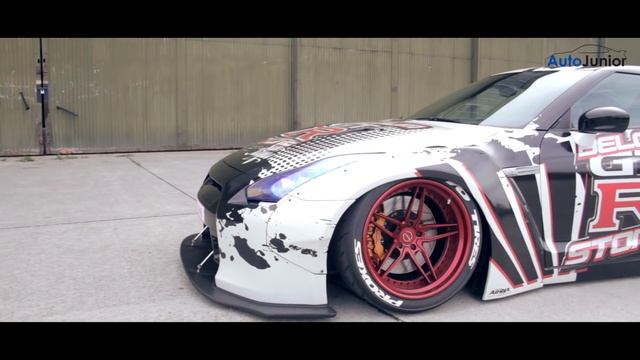 Nissan GT-R Liberty Walk | 650hp - iPE exhaust - EPIC Sound! смотреть онлайн