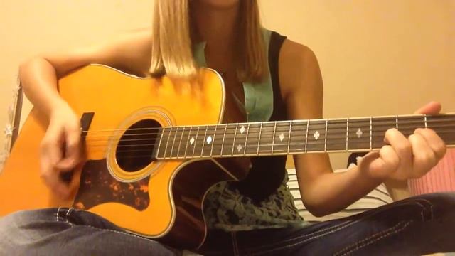 Bleeding out by Imagine Dragons on guitar (sections) (Plucking and Strumming) смотреть онлайн