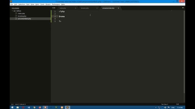 Input data ke database dengan PHP MYSQL смотреть онлайн