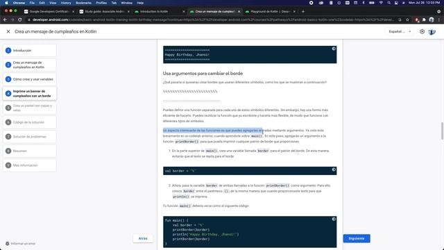 Unidad 1 - Mensaje de cumpleaños en kotlin 2/3 смотреть онлайн