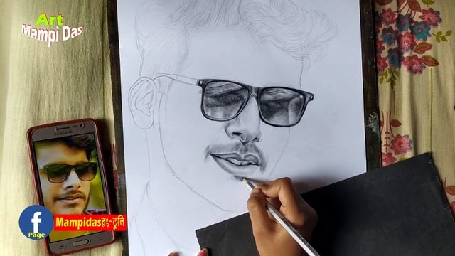 Your Ahosan | Drawing | Your Ahosan Photo Art | Pencil sketch Tutorial | Art mampi das 2019 смотреть онлайн