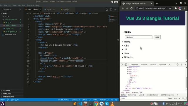 Vue.js 3 Bangla Tutorial: 11. List Rendering смотреть онлайн