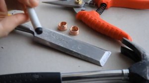 Как сделать 'золотую' цепочку из медной проволоки  How to make 'gold' chain of copper wire
