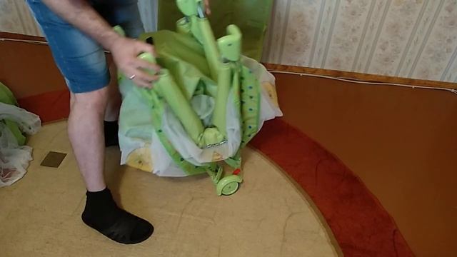 Манеж Babyton - Показываю как собрать - Обзор и отзыв после месяца эксплуатации