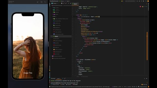 Parallax Image Carousel | React Native смотреть онлайн