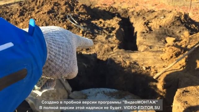 Строительство двухэтажного дома 6 на 8 из керамзитобетонных блоков. Часть 1. смотреть онлайн