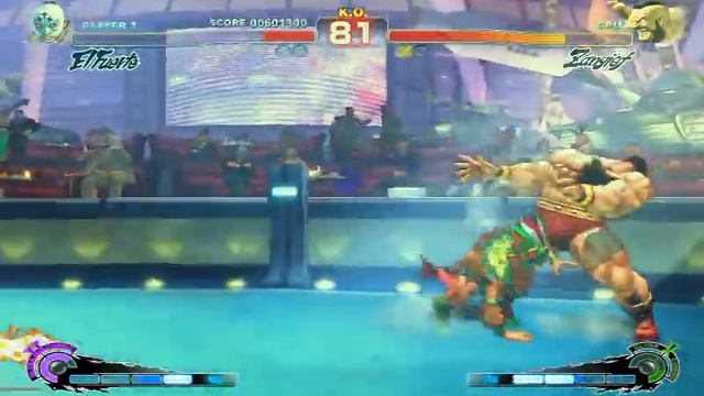 Ultra Street Fighter IV Rival Battle 18: El Fuerte Vs Zangief Arcade смотреть онлайн