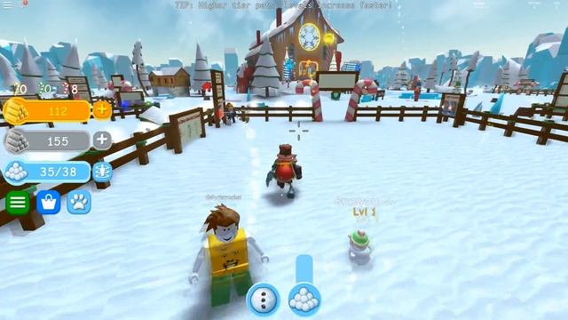 НАКАТАЙ СНЕГОВИКА Симулятор снеговика Роблокс Snowman Simulator смотреть онлайн