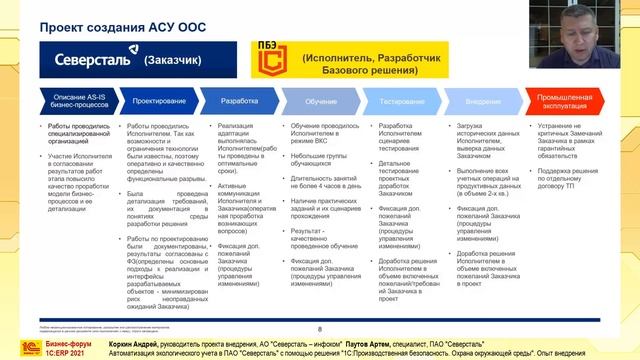 Автоматизация экологического учета в ПАО «Северсталь» с помощью решения «1С:Охрана окружающей среды смотреть онлайн
