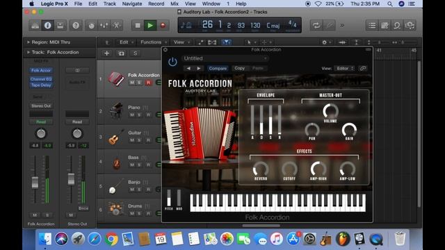 Accordion - Virtual Instrument Plugin (Mac/Pc VST, AU) смотреть онлайн