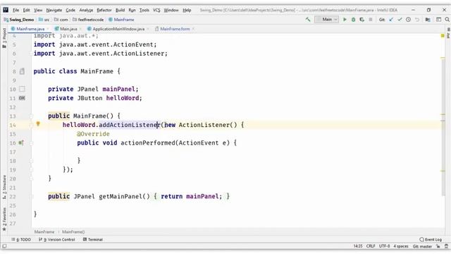 #8. Buttons And Click Event | Java Swing | English смотреть онлайн