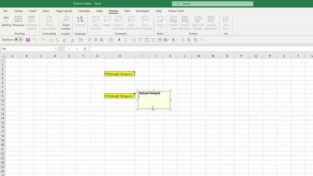 How To Insert A Picture In A Comment Or Note In Office 365 Excel смотреть онлайн