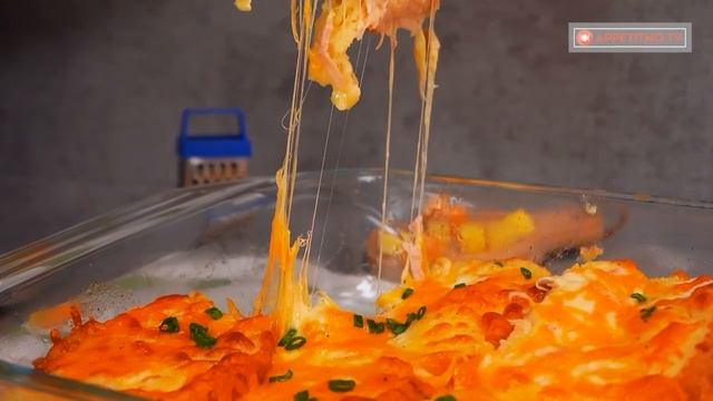 Как превратить сэндвичи с ветчиной и сыром в превосходную запеканку в духовке! смотреть онлайн