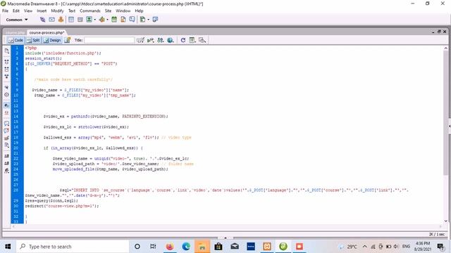 Upload video/files to website in php | PHP Tutorial | Learn PHP Programming | Video Upload #upload смотреть онлайн