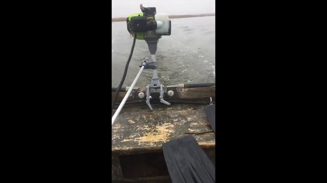 Наша болотоходная приставка на стеклопластиковой лодке в Краснодарском крае смотреть онлайн