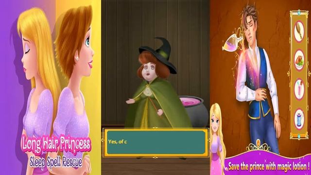 Long Hair Princess 3: Sleep Rescue gameplay games for girls смотреть онлайн