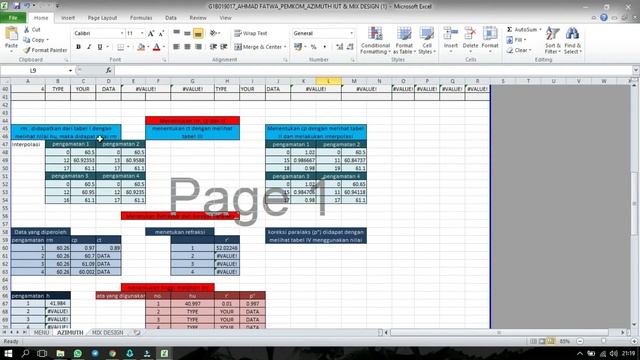 CARA PERHITUNGAN AZIMUTH (ILMU UKUR TANAH) MENGGUNAKAN M.EXCEL смотреть онлайн
