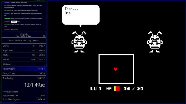 [PC] Undertale - True Pacifist Ending Speedrun (1:54:11) смотреть онлайн