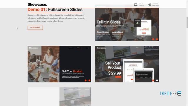 Showcase - Fullscreen Slides Wordpress Theme Jamison Ron смотреть онлайн