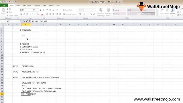 Terminal Value - Meaning, Formula, Example, Calculation in Excel смотреть онлайн