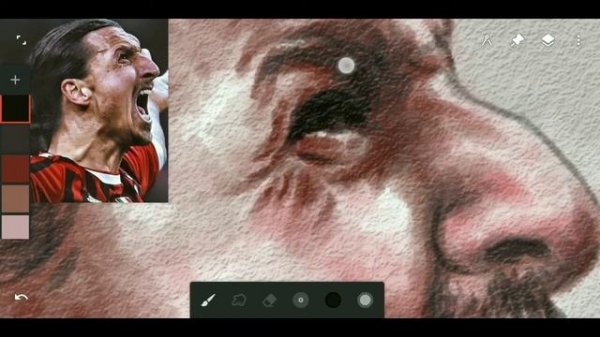 Infinite Painter Zlatan Ibrahimovic Aquarelle Portrait