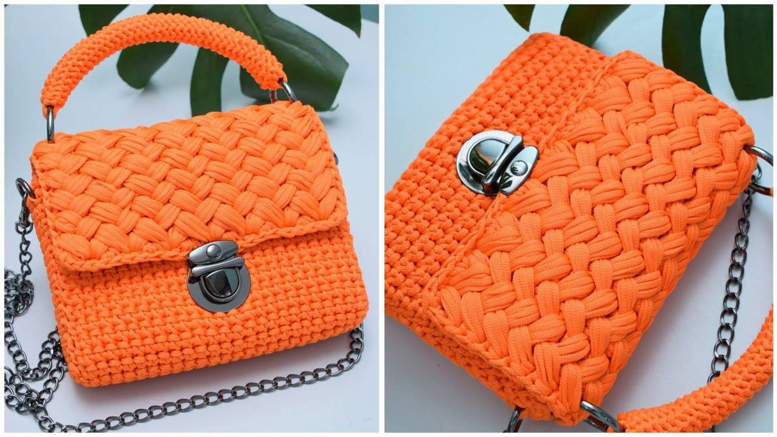 Вы просили меня показать этот узор. Вязаная сумочка Зефирка из шнура смотреть онлайн