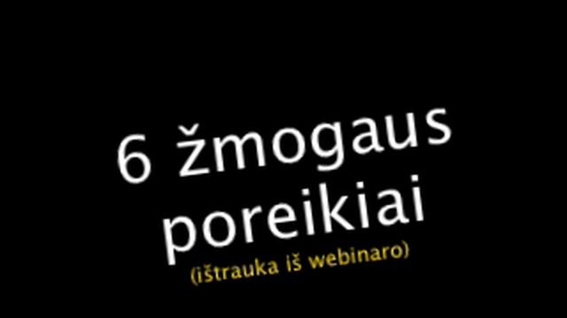 6 žmogaus poreikiai. смотреть онлайн