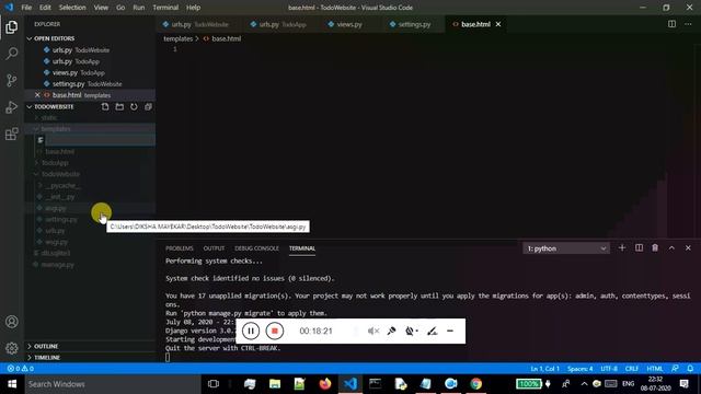 PYTHON DJANGO COURSE FOR BEGINNERS IN 2022 смотреть онлайн