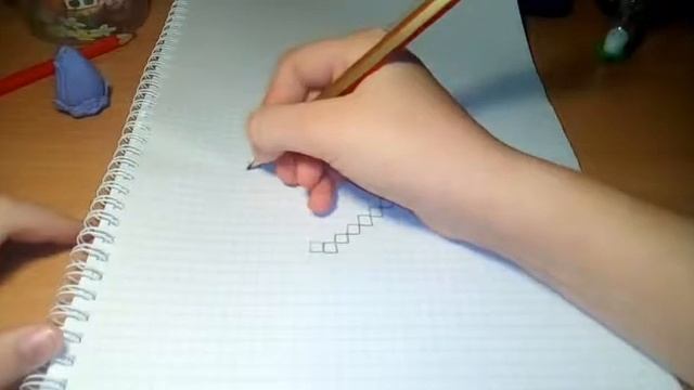РИСУЮ СЕРДЦЕ ПО КЛЕТКАМ! КАК НАРИСОВАТЬ СЕРДЦЕ ПО КЛЕТКАМ? смотреть онлайн
