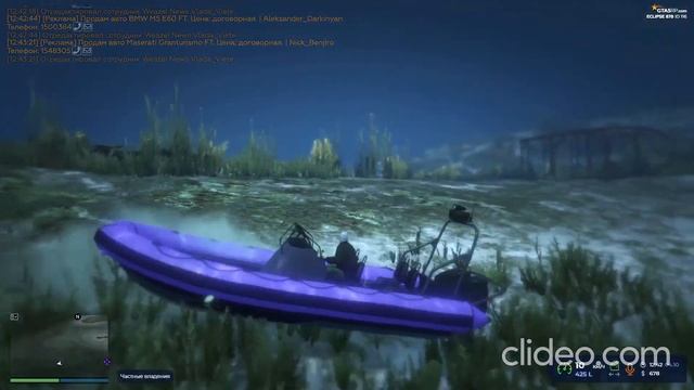 Превратили обычную лодку в подводную. Бездари на рыбалке GTA 5 RP смотреть онлайн