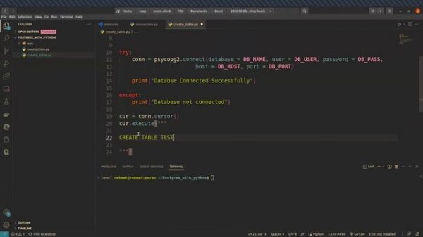 Python PostgreSql Database with PgAdmin4 || Database Tutorial