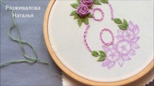 МК. Вышивка "8 Марта"! Тамбурный шов. Embroidery "March 8"!