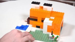 Лисья хижина 21178 LEGO Minecraft. Можно ли создать этот лисий дом в игре Майнкрафт?