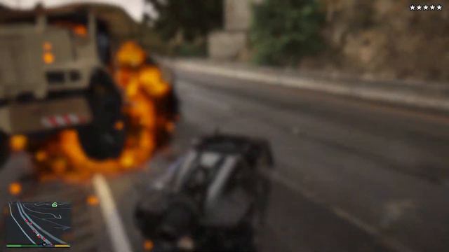 Реактивная машина против 4 и 5 звёзд розыска в GTA V смотреть онлайн